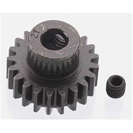 Robinson Racing Extra Hard 21 Tooth Blackened Steel 32 Pitch Pinion - 5 mm RRP8621